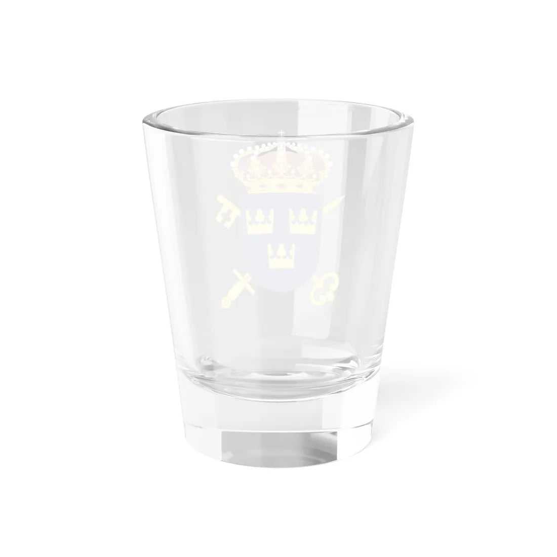 Försvarets civilförvaltning vapen (Sweden) (Coat of Arms) Shot Glass 1.5oz - Go Mug Yourself