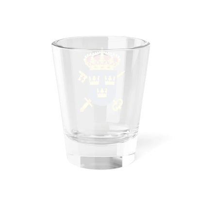 Försvarets civilförvaltning vapen (Sweden) (Coat of Arms) Shot Glass 1.5oz - Go Mug Yourself