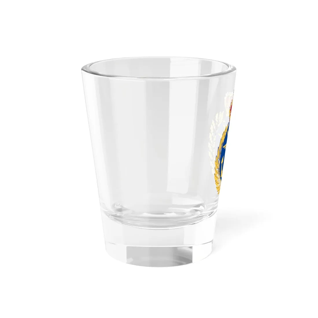 Försvarets forskningsanstalt vapen (Sweden) (Coat of Arms) Shot Glass 1.5oz - Go Mug Yourself