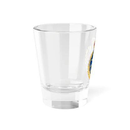 Försvarets forskningsanstalt vapen (Sweden) (Coat of Arms) Shot Glass 1.5oz - Go Mug Yourself