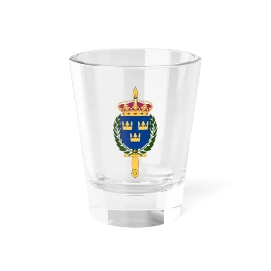 Försvarets förvaltningshögskola vapen (Sweden) (Coat of Arms) Shot Glass 1.5oz 1.5oz - Go Mug Yourself