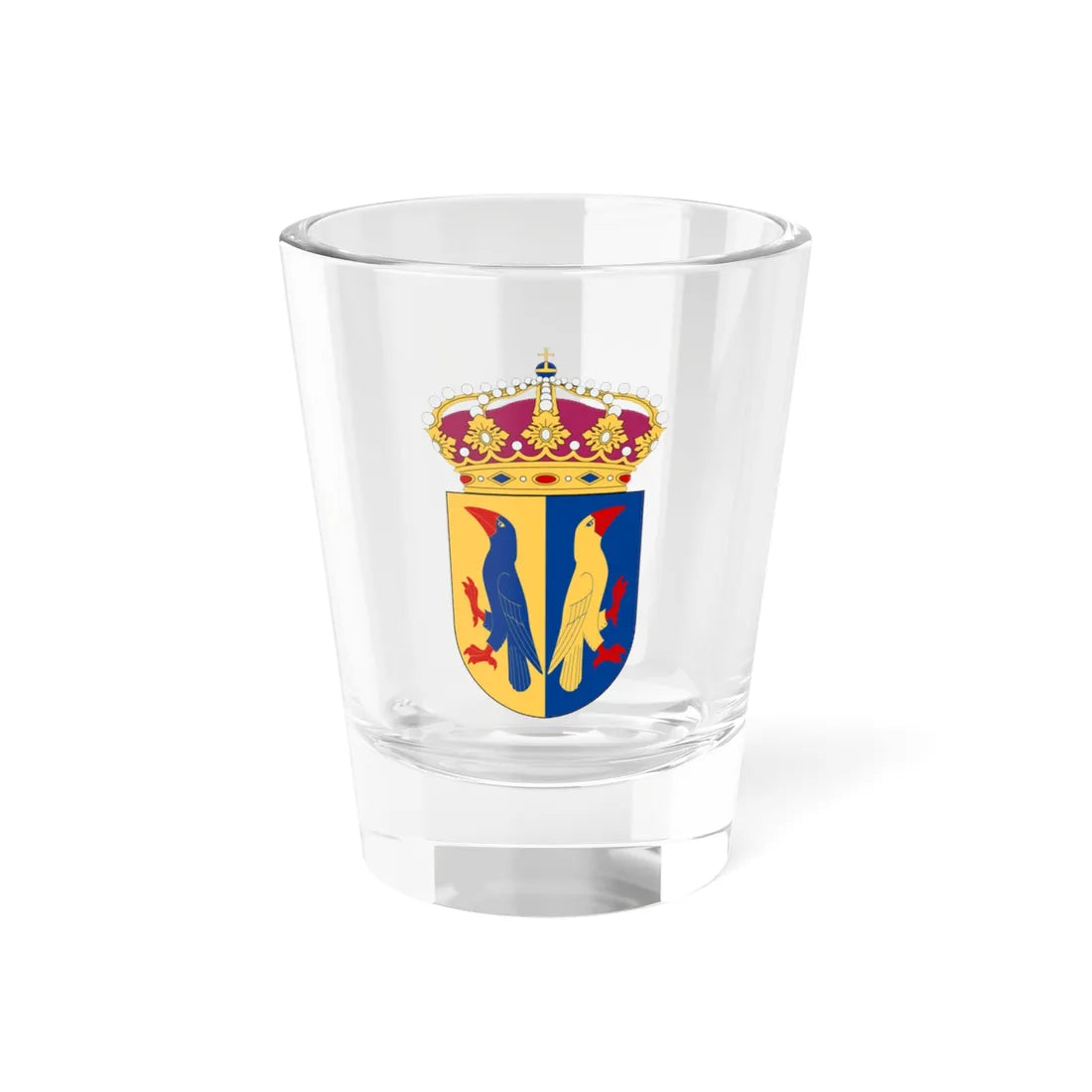 Försvarets tolkskola vapen (Sweden) (Coat of Arms) Shot Glass 1.5oz 1.5oz - Go Mug Yourself