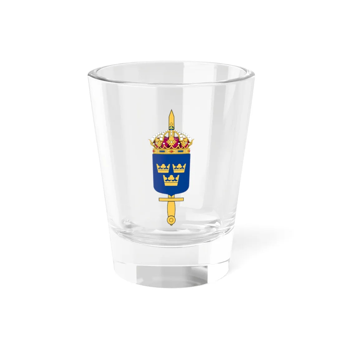 Försvarsmakten vapen bra (Sweden) (Coat of Arms) Shot Glass 1.5oz 1.5oz - Go Mug Yourself