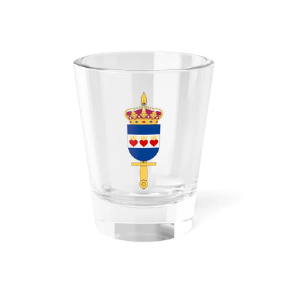 Försvarsmaktens Halmstadsskolor (Sweden) (Coat of Arms) Shot Glass 1.5oz 1.5oz - Go Mug Yourself