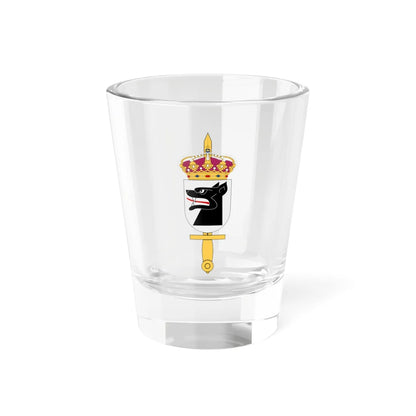 Försvarsmaktens hundtjänstenhet vapen (Sweden) (Coat of Arms) Shot Glass 1.5oz 1.5oz - Go Mug Yourself