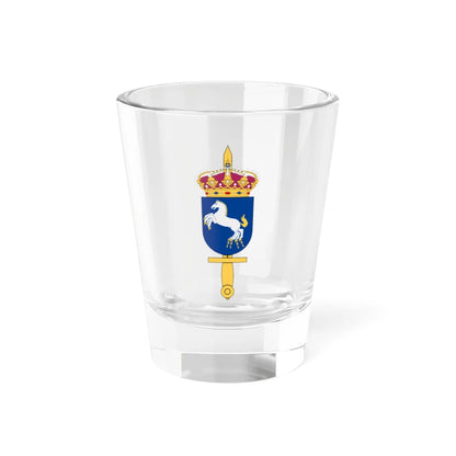 Försvarsmaktens logistik vapen (Sweden) (Coat of Arms) Shot Glass 1.5oz 1.5oz - Go Mug Yourself