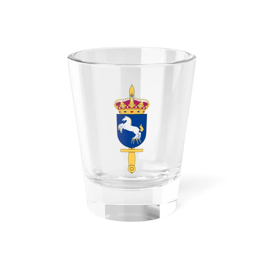 Försvarsmaktens logistik vapen (Sweden) (Coat of Arms) Shot Glass 1.5oz 1.5oz - Go Mug Yourself