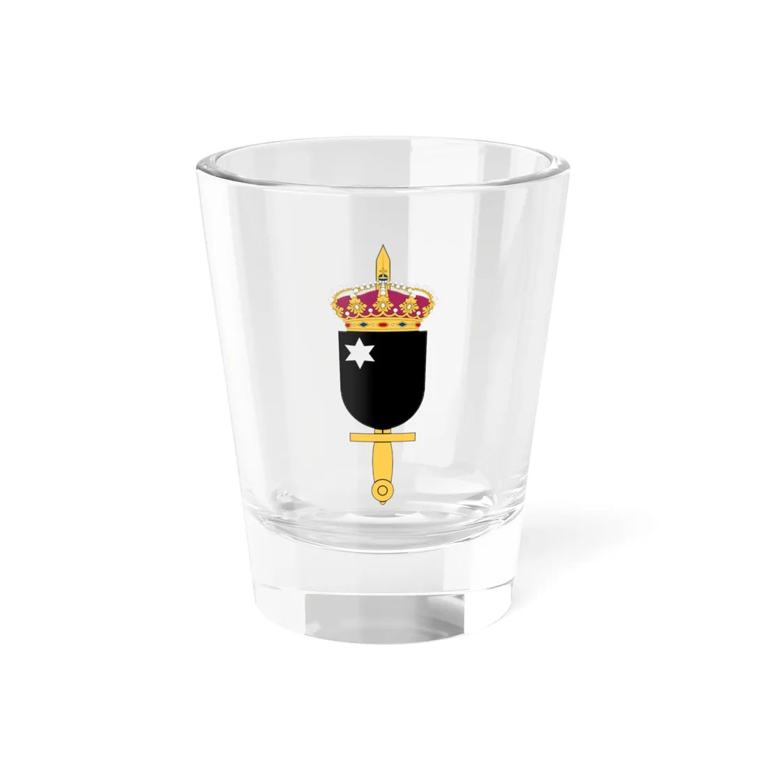 Försvarsmaktens specialförband (Sweden) (Coat of Arms) Shot Glass 1.5oz 1.5oz - Go Mug Yourself