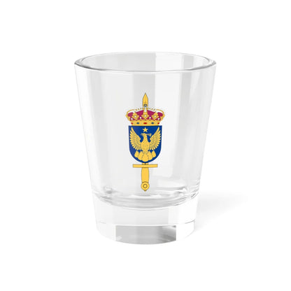 Försvarsmaktens överlevnadsskola vapen (Sweden) (Coat of Arms) Shot Glass 1.5oz 1.5oz - Go Mug Yourself