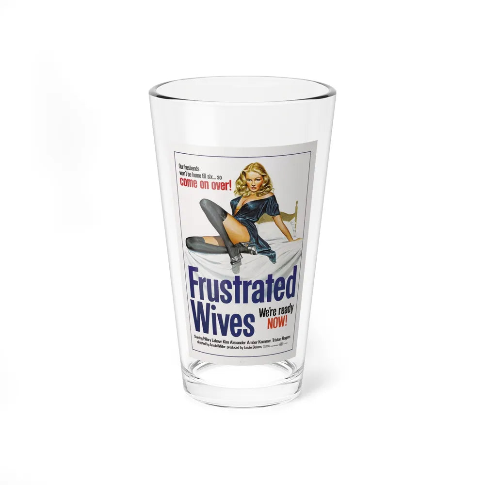 FRUSTRATED WIVES 1974 Movie Poster - Pint Glass 16oz-16oz-Go Mug Yourself