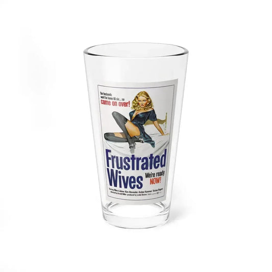 FRUSTRATED WIVES 1974 Movie Poster - Pint Glass 16oz 16oz - Go Mug Yourself