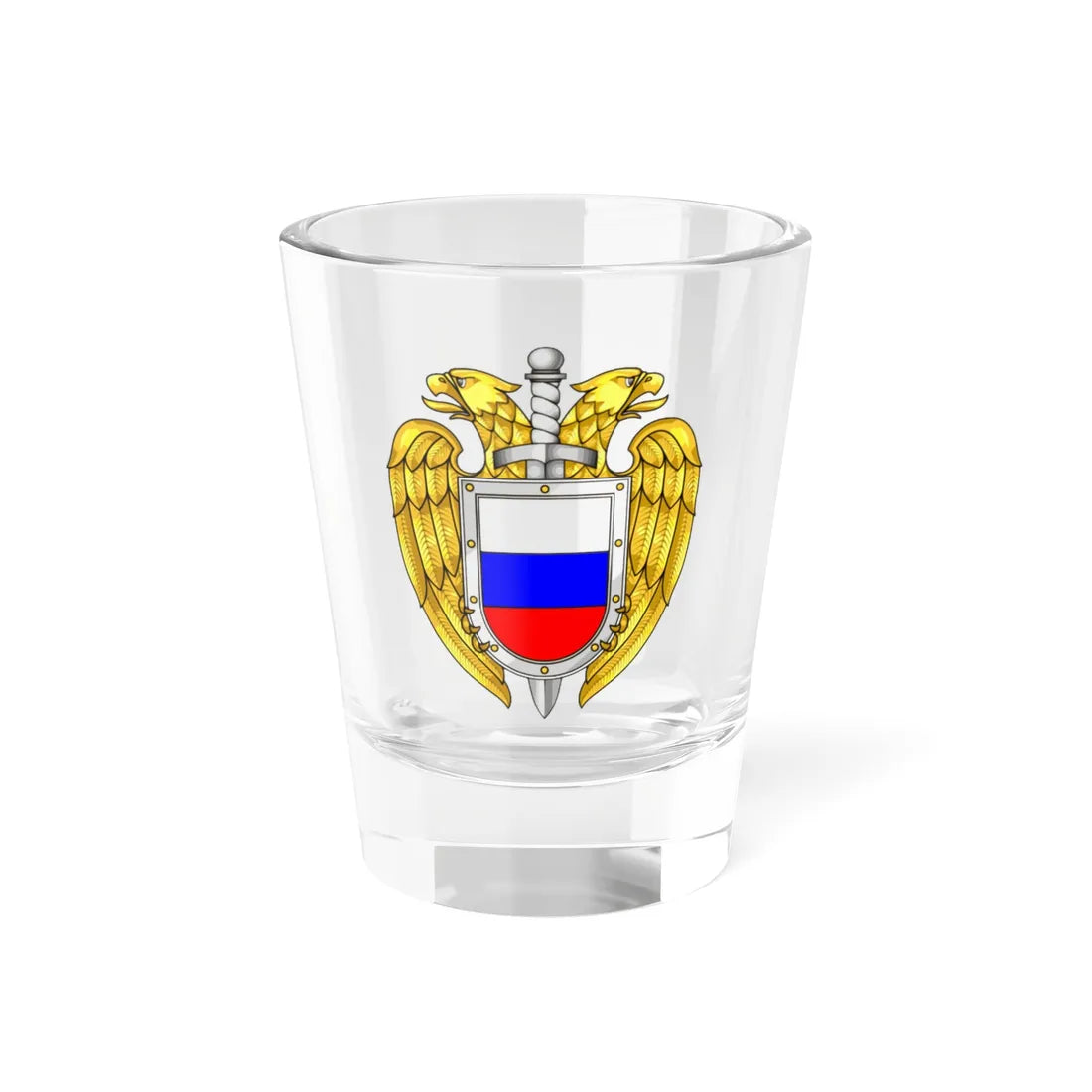 FSO Emblem (Russia) (Coat of Arms) Shot Glass 1.5oz 1.5oz - Go Mug Yourself