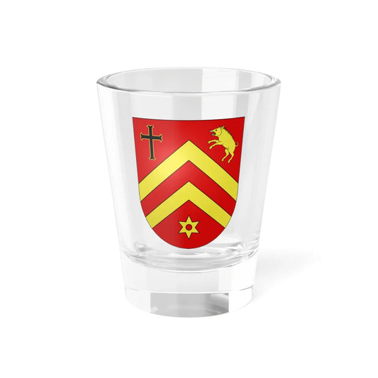 Fétigny-Ménières coat of arms (Switzerland) (Coat of Arms) Shot Glass 1.5oz 1.5oz - Go Mug Yourself