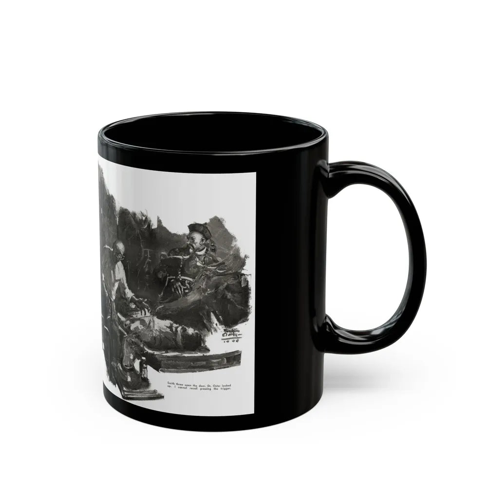 Fu Manchu and the Panama Canal (1), Liberty magazine, November 16, 1940 - Black Coffee Mug - Go Mug Yourself