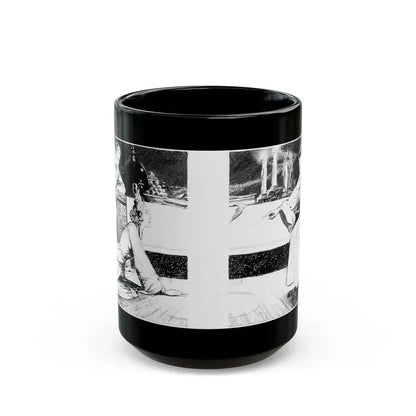 Fu Manchu's Bride, Part 8 Illustration, Collier's, June 24, 1933 - Black Coffee Mug 15oz - Go Mug Yourself