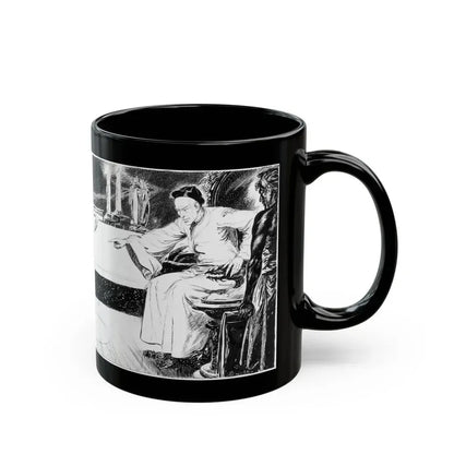 Fu Manchu's Bride, Part 8 Illustration, Collier's, June 24, 1933 - Black Coffee Mug - Go Mug Yourself