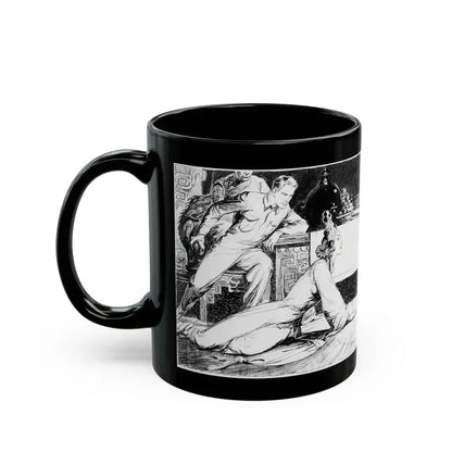 Fu Manchu's Bride, Part 8 Illustration, Collier's, June 24, 1933 - Black Coffee Mug - Go Mug Yourself