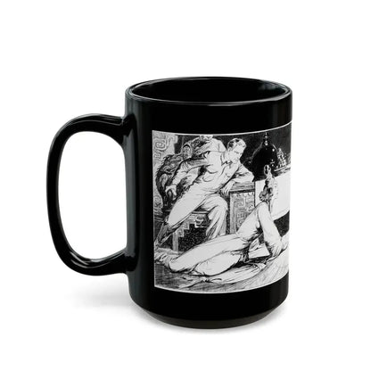 Fu Manchu's Bride, Part 8 Illustration, Collier's, June 24, 1933 - Black Coffee Mug - Go Mug Yourself