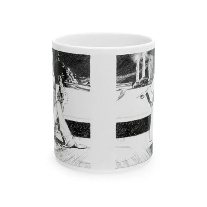 Fu Manchu's Bride, Part 8 Illustration, Collier's, June 24, 1933 - White Coffee Mug 11oz - Go Mug Yourself