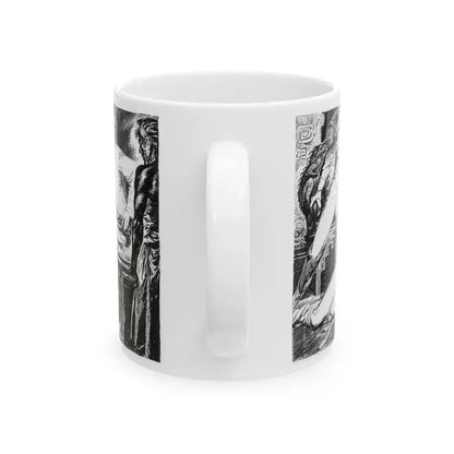 Fu Manchu's Bride, Part 8 Illustration, Collier's, June 24, 1933 - White Coffee Mug - Go Mug Yourself