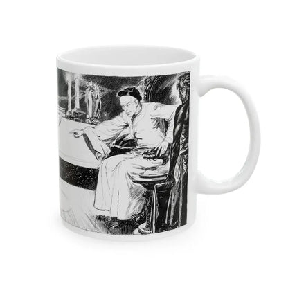 Fu Manchu's Bride, Part 8 Illustration, Collier's, June 24, 1933 - White Coffee Mug - Go Mug Yourself