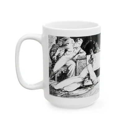 Fu Manchu's Bride, Part 8 Illustration, Collier's, June 24, 1933 - White Coffee Mug - Go Mug Yourself