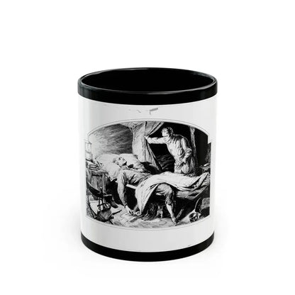 Fu Manchu's Daughter, Part 1 Illustration, Collier's, March 8, 1932 - Black Coffee Mug 11oz - Go Mug Yourself