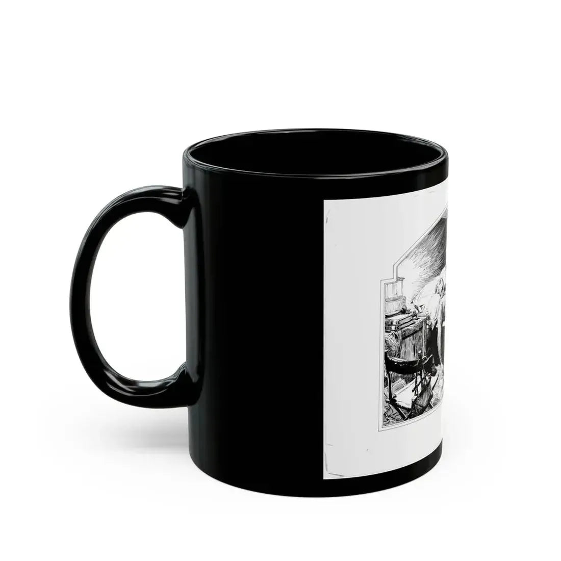 Fu Manchu's Daughter, Part 1 Illustration, Collier's, March 8, 1932 - Black Coffee Mug - Go Mug Yourself