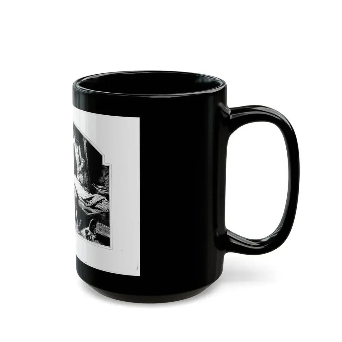 Fu Manchu's Daughter, Part 1 Illustration, Collier's, March 8, 1932 - Black Coffee Mug - Go Mug Yourself