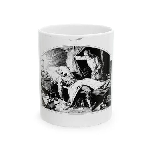 Fu Manchu's Daughter, Part 1 Illustration, Collier's, March 8, 1932 - White Coffee Mug 11oz - Go Mug Yourself