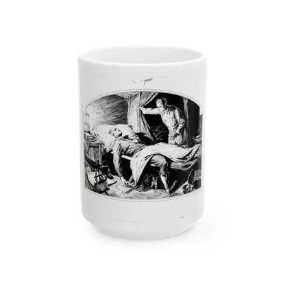 Fu Manchu's Daughter, Part 1 Illustration, Collier's, March 8, 1932 - White Coffee Mug 15oz - Go Mug Yourself