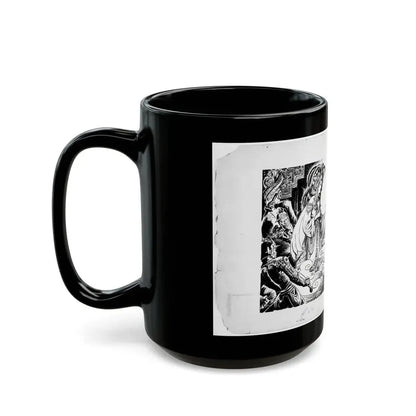 Fu Manchu stories by Sax Rohmer Illustration - Black Coffee Mug - Go Mug Yourself