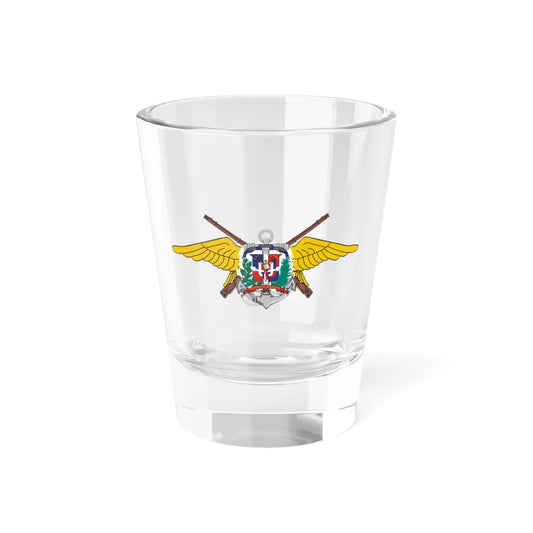 FUERZASARMADASDOMINICANAS 3 (Dominica) (Coat of Arms) Shot Glass 1.5oz 1.5oz - Go Mug Yourself