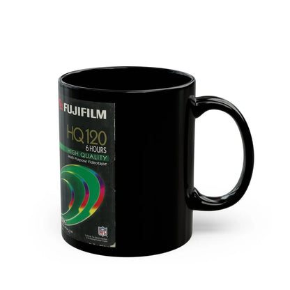 FUGIFILM HQ120 BLANK VIDEO TAPE (VHS COVER) - Black Coffee Mug-Go Mug Yourself