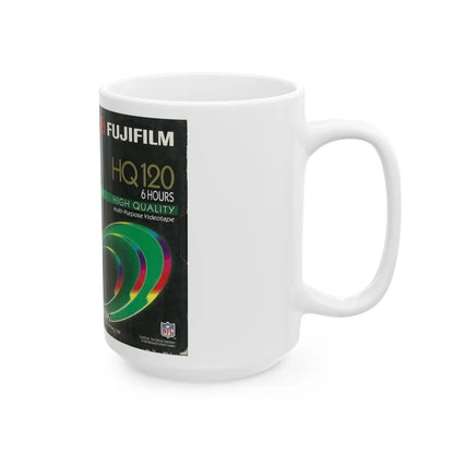 FUGIFILM HQ120 BLANK VIDEO TAPE (VHS COVER) - White Coffee Mug-Go Mug Yourself