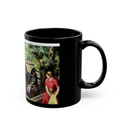 Fugitive From Terror (3), Saturday Evening Post, April 9, 1949 - Black Coffee Mug - Go Mug Yourself