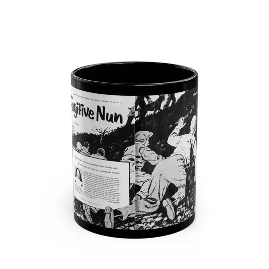 Fugitive Nun, True Woman's Adventures, May 1956 - Black Coffee Mug 11oz - Go Mug Yourself