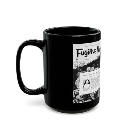 Fugitive Nun, True Woman's Adventures, May 1956 - Black Coffee Mug - Go Mug Yourself