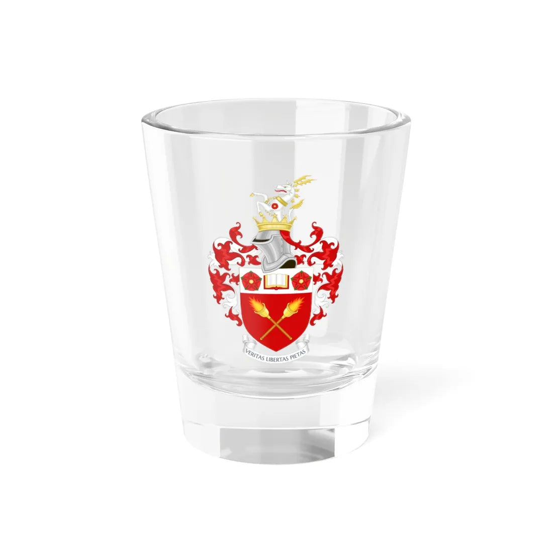 Full Achievement of Harris Manchester College Oxford (England) (Coat of Arms) Shot Glass 1.5oz 1.5oz - Go Mug Yourself