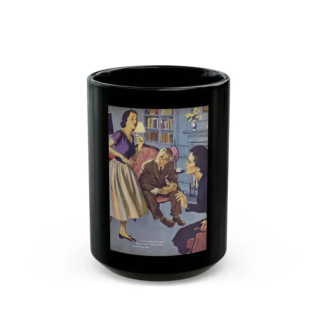 Full Circle, Redbook, July 1953 - Black Coffee Mug 15oz - Go Mug Yourself