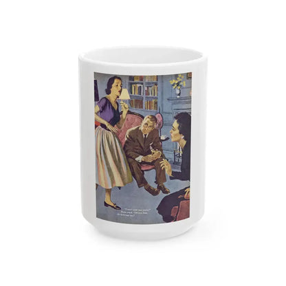 Full Circle, Redbook, July 1953 - White Coffee Mug 15oz - Go Mug Yourself