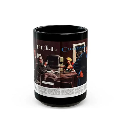 Full Confession, Esquire, September 1954 - Black Coffee Mug 15oz - Go Mug Yourself