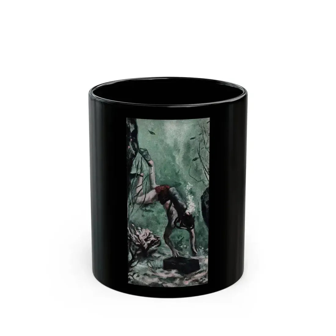 Full Fathom Five (2), Cosmopolitan, January 1956 - Black Coffee Mug 11oz - Go Mug Yourself