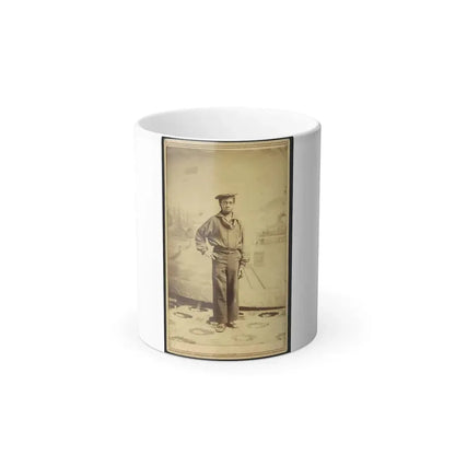 Full-Length Portrait of an African American Sailor, Facing Front (U.S. Civil War) Color Changing Coffee Mug 11oz Default Title 11oz - Go Mug Yourself