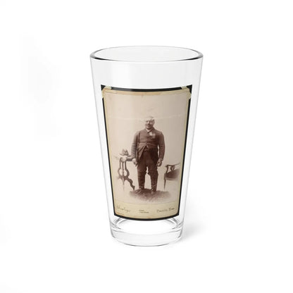 Full-Length Portrait Of An African American Veteran And Gar Member, Standing On Rug Between Table And Chair (U.S. Civil War) Pint Glass 16oz-16oz-Go Mug Yourself