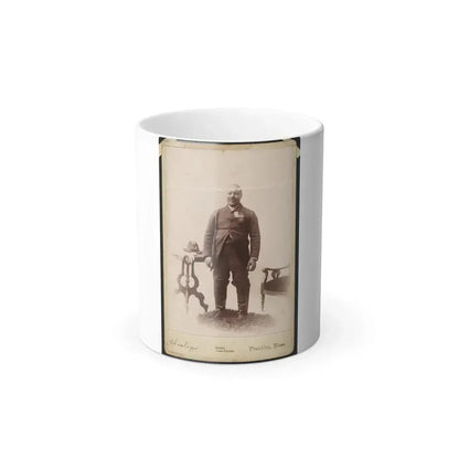 Full-Length Portrait of an African American Veteran and Gar Member, Standing on Rug Between Table and Chair (U.S. Civil War) Color Changing Coffee Mug 11oz Default Title 11oz - Go Mug Yourself
