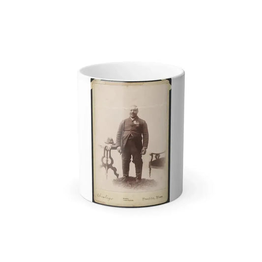 Full-Length Portrait of an African American Veteran and Gar Member, Standing on Rug Between Table and Chair (U.S. Civil War) Color Changing Coffee Mug 11oz Default Title 11oz - Go Mug Yourself
