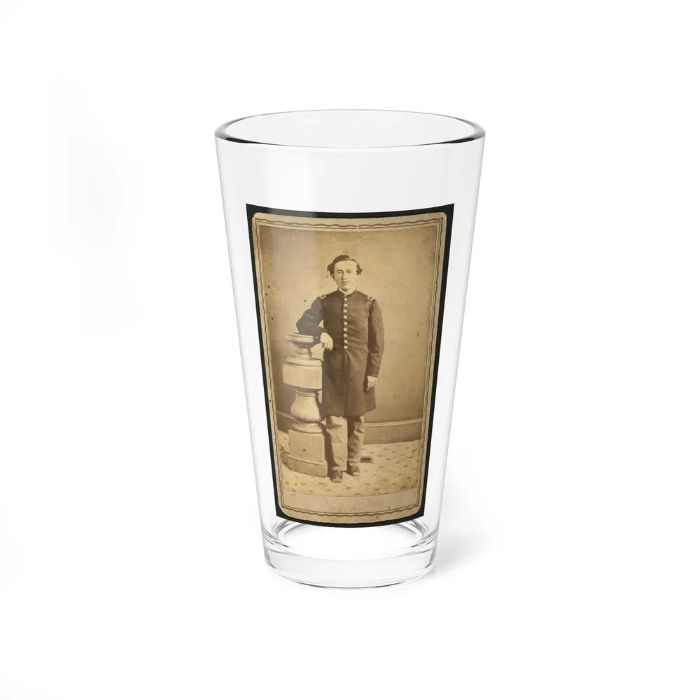 Full-Length Portrait Of An Unidentified Civil War Soldier 001 (U.S. Civil War) Pint Glass 16oz-16oz-Go Mug Yourself