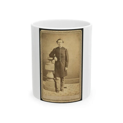 Full-Length Portrait Of An Unidentified Civil War Soldier 001 (U.S. Civil War) White Coffee Mug 11oz - Go Mug Yourself