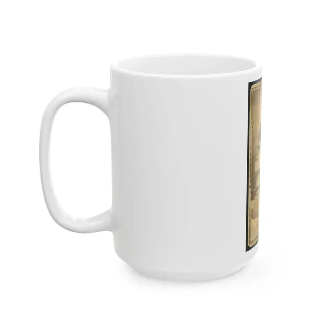 Full-Length Portrait Of An Unidentified Civil War Soldier 001 (U.S. Civil War) White Coffee Mug - Go Mug Yourself